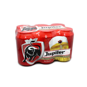 Jupiler Blond Bier Blikken / Blond Beer 5,2% 6x33cl