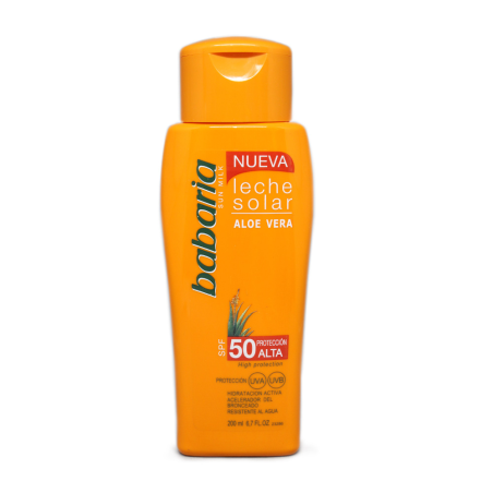 Babaria Leche Solar F50 con Aloe Vera 200ml