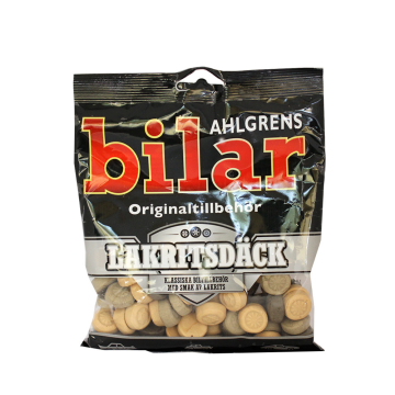 Bilar Ahlgrens Lakritsdäck / Golosinas de Regaliz 130g