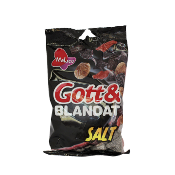 Malaco Gott&Blandat Salt / Golosinas Regaliz Saladas 150g