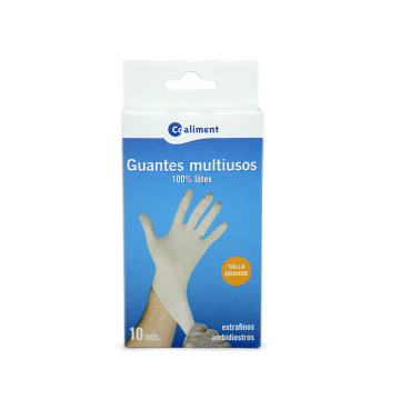 Coaliment Guantes Multiusos Latex Talla G / Multi Purpose Gloves L x10