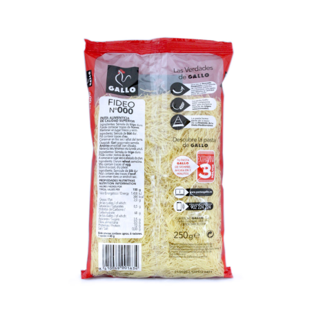 Gallo Fideo Extra Fino n000 250g