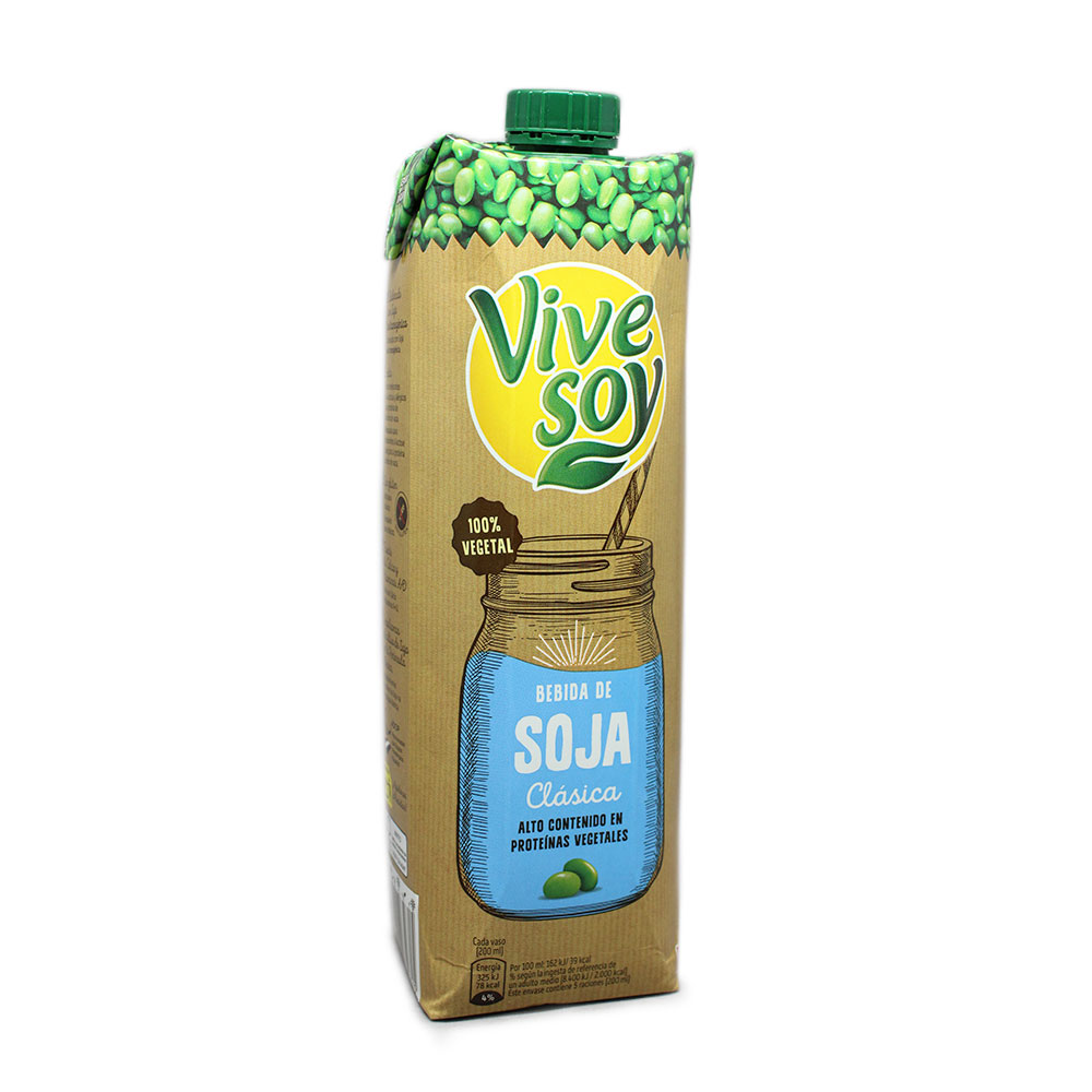 Vive Soy Bebida de Soja Clásica / Soya Drink 1L