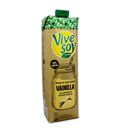 Vive Soy Bebida de Soja Vainilla / Vanilla Soya Drink 1L