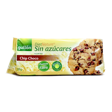 Gullón Diet Nature Chip Choco Sin azúcares / Sugar-free Cookies 125g