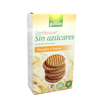 Gullón Diet Nature Galletas Doradas al Horno Sin azúcares / Sugar-free Cookies 330g