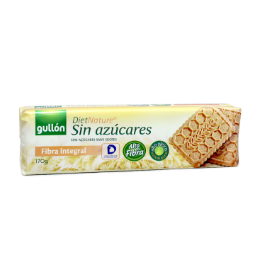 Gullón Diet Nature Galletas Fibra Integral Sin azúcares 170g