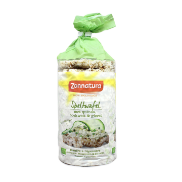 Zonnatura 100% BIO Rijstwafel Spelt Quinoa / Tortitas de Arroz Espelta y Quinoa 100g