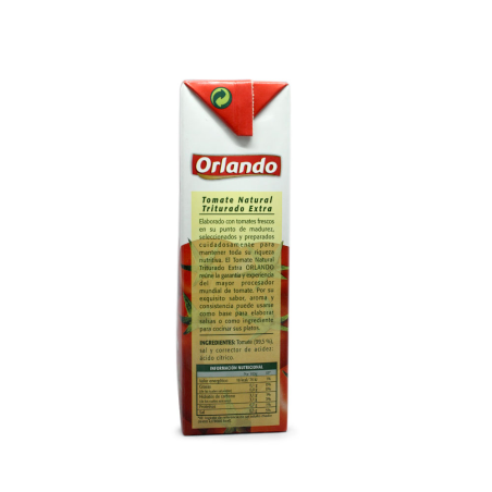 Orlando Tomate Natural Triturado Extra / Crushed Tomatoes 800g