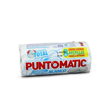 Punto Matic Blanco Puro Detergente Lavadora Patillas