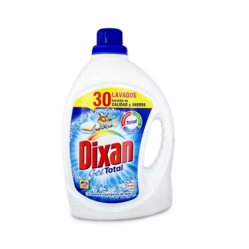 Dixan Detergente Gel Total 30 Lavados