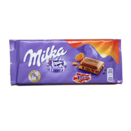 Milka Daim Melk Chocolade 100g/ Chocolate with Daim