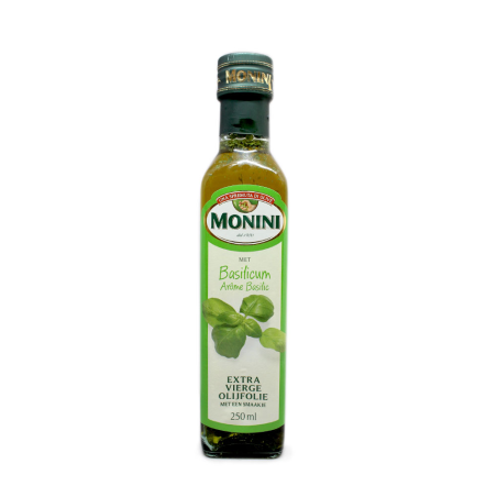 Monini Olijfolie Met Basilicumaroma 250ml/ Olive Oil with Basil