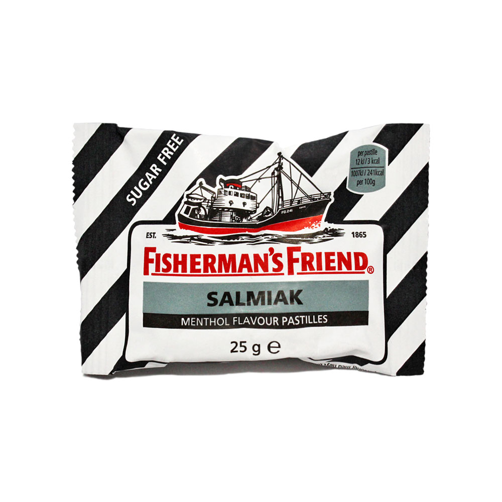 Fisherman's Friend Salmiak Menthol / Regaliz Sin Azúcar 25g