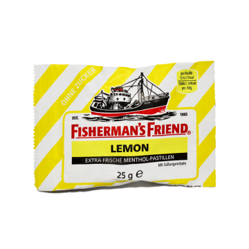 Fisherman's Friend Lemon / Regaliz Limón Sin Azúcar 25g