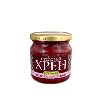 Steinhauer Столовый хрен красносвекольный 200г/ Radish with Beetroot 200g