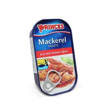 Princes Mackerel Filets in Tomato Sauce 125g/ Mackerel in Tomato Sauce