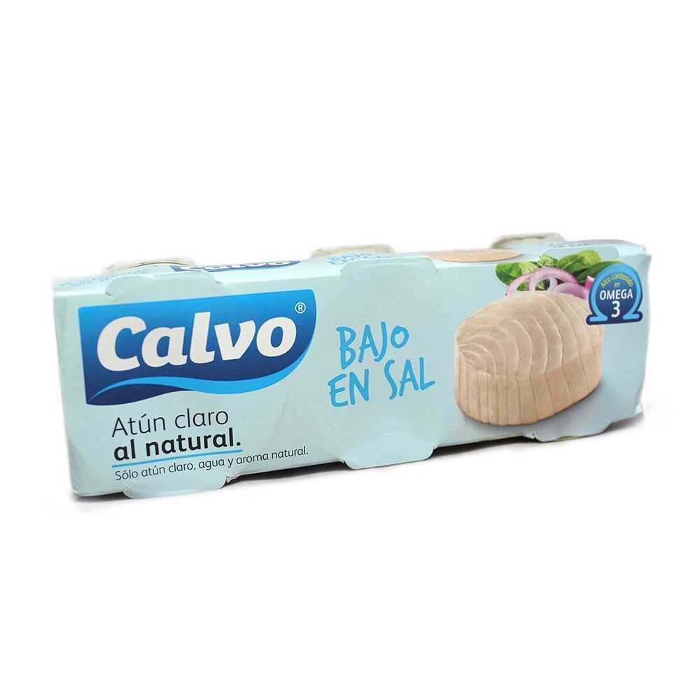 Calvo Atún Claro Bajo en Sal al Natural x3