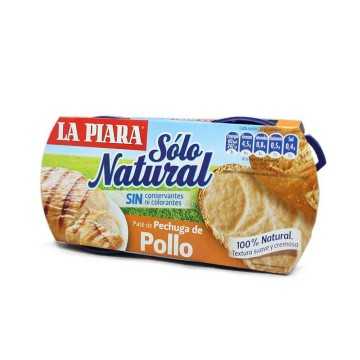 La Piara Sólo Natural Paté de Pechuga de Pollo x2