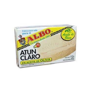 Albo Atún Claro en Aceite de Oliva 112g/ Tuna in Olive Oil