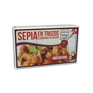 King John Sepia en Trozos en Salsa Americana 120g