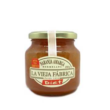 La Vieja Fábrica Diet Mermelada Naranja Amarga 280g/ Orange Bitter Jam for Diabetics