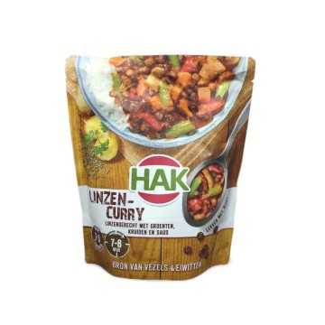 HAK Linzencurry 500g/ Lentejas con Verduras y Salsa