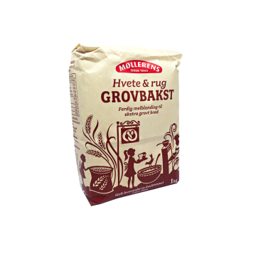 Møllerens Grovbakst / Harina de Trigo y Centeno Integral 1Kg