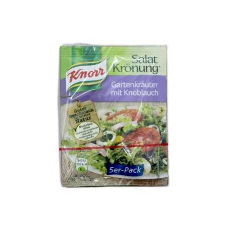 Knorr Salatkrönung Gartenkräuter mit Knoblauch x5/ Salad Seasoning Garlic&Spices