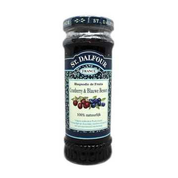 St. Dalfour Cranberry&Blauwe Bessen / Mermelada de Arándanos Rojos y Azules 284g