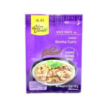 Asian Home Gourmet Indian Korma Curry Mild / Pasta de Curry Korma Indio 50g