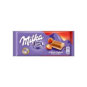 Milka Erdbeer-Joghurt / Chocolate con Yogur y Fresa 100g