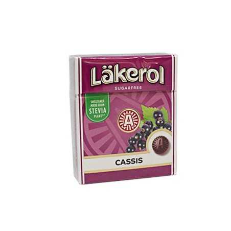 Läkerol Cassis / Caramelos Sabor Regaliz y Grosella Negra Sin Azúcar 25g