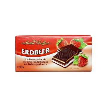 Maitre Truffout  Erdbeer Schokolade 100g/ Chocolate with Strawberry