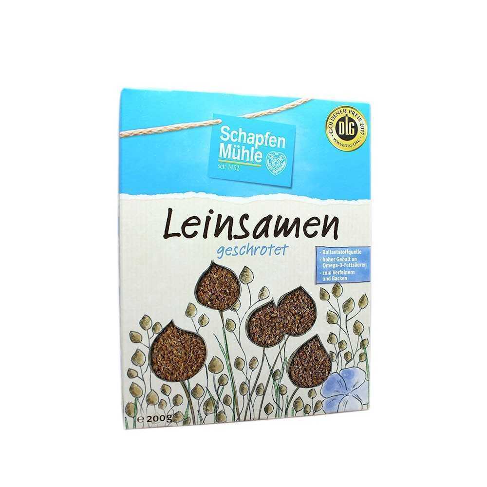 Schapfen Mühle Leinsamen Geschrotet / Linaza Aplastada 200g