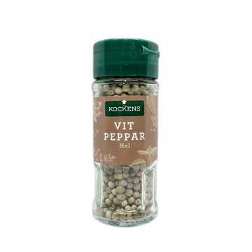 Kockens Vitpeppar Hel / Pimienta Blanca 50g