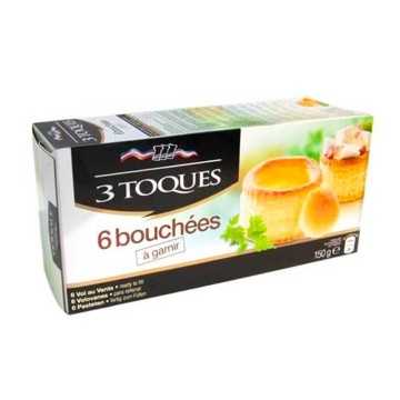 3 Toques Bouchées x6 150g/ Vol au Vents