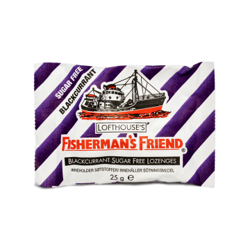 Fisherman's Friend Blackcurrant Sockerfri / Caramelos Sabor Regaliz y Grosella Negra 25g