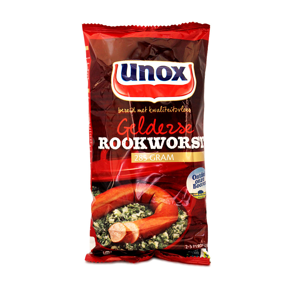 Unox Gelderse Rookworst / Salchicha Ahumada 285g