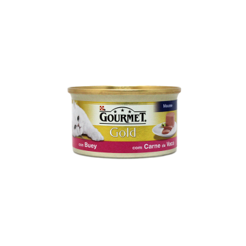 Gourmet Gold Buey / Comida para Gatos de Buey 85g