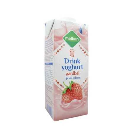 Melkan Drink Yoghurt Aardbei / Bebida sabor Yogur y Fresa 1L