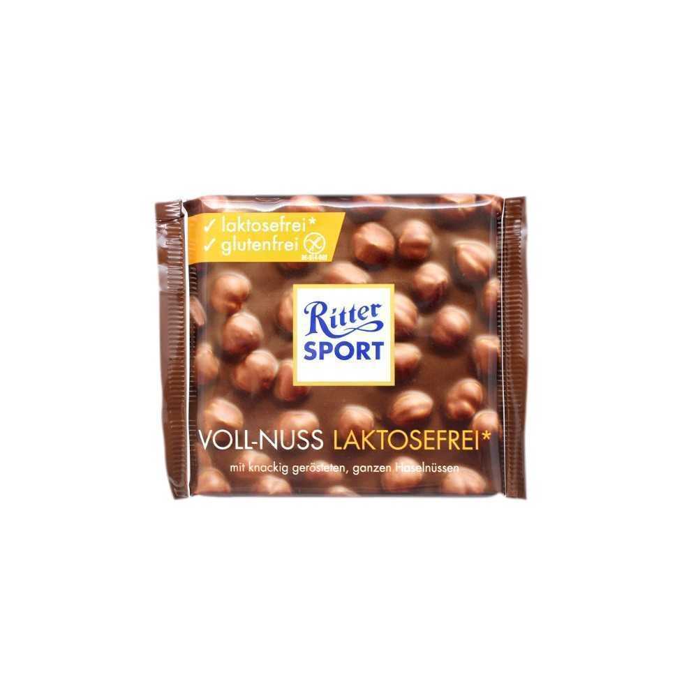 Ritter Sport Vollnuss Laktosefrei / Chocolate con Leche y Avellanas Sin Lactosa 100g