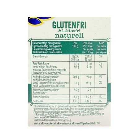 Wasa Glutenfri & Laktosfri Naturell / Pan Crujiente sin Lactosa y sin Gluten 240g