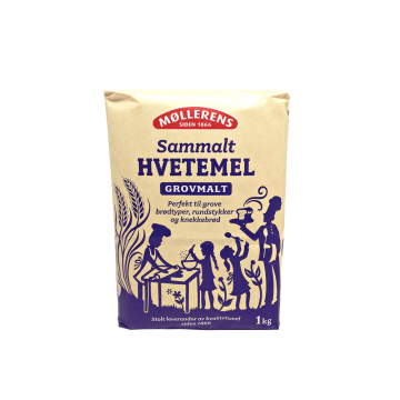 Møllerens Sammalt Hvetemel Grovmalt / Harina de Trigo Integral Gruesa 1Kg