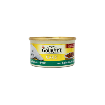 Gourmet Gold Zalm & Kip / Comida para Gato con Salmón y Pollo 85g