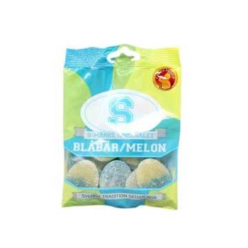 Candy People S-Märke Blabär Melon / Golosinas sabor Melón y Arándano 80g